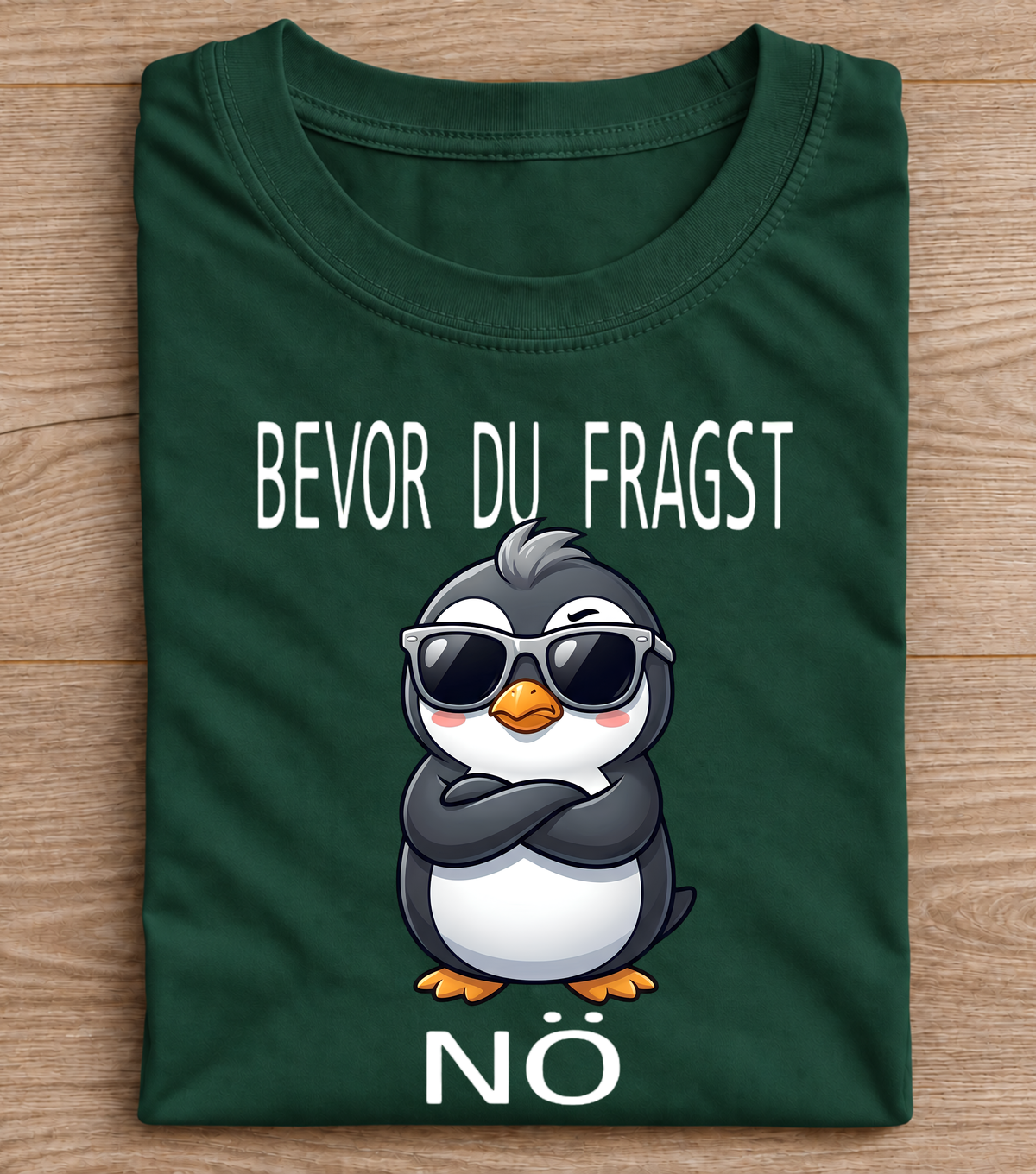 Bevor Du Fragst No Funny Penguin T-Shirt