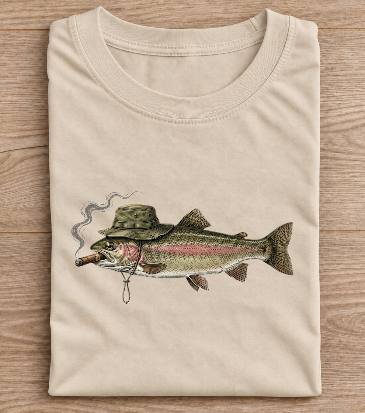 Funny Trout Fishing T-Shirt – Vintage Angler Graphic Tee