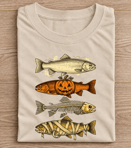 Halloween Fishing Spooky Fish T-Shirt