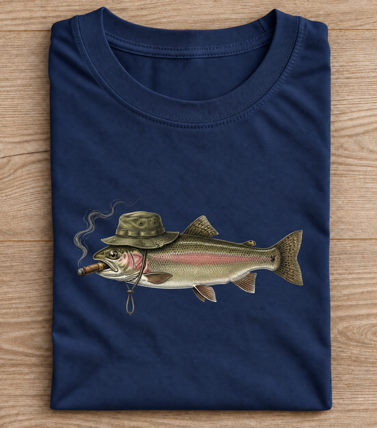 Funny Trout Fishing T-Shirt – Vintage Angler Graphic Tee