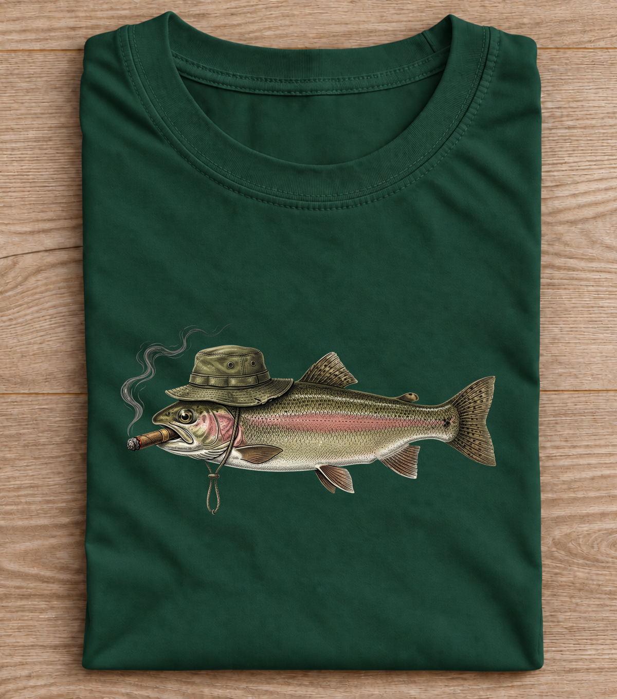 Funny Trout Fishing T-Shirt – Vintage Angler Graphic Tee