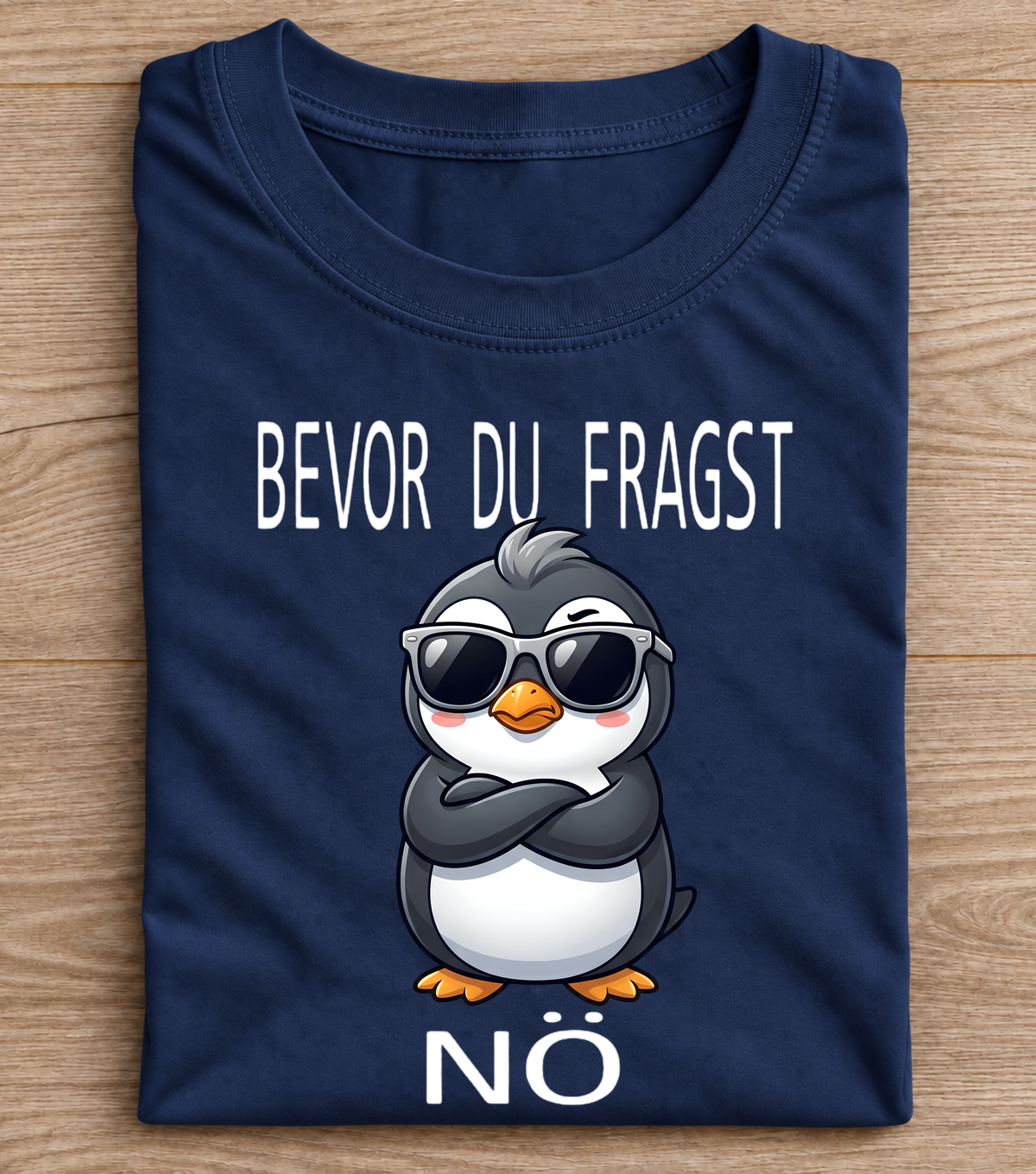 Bevor Du Fragst No Funny Penguin T-Shirt