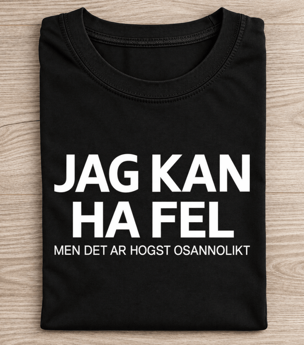 Swedish local humour graphic T-shirt by RitaTee