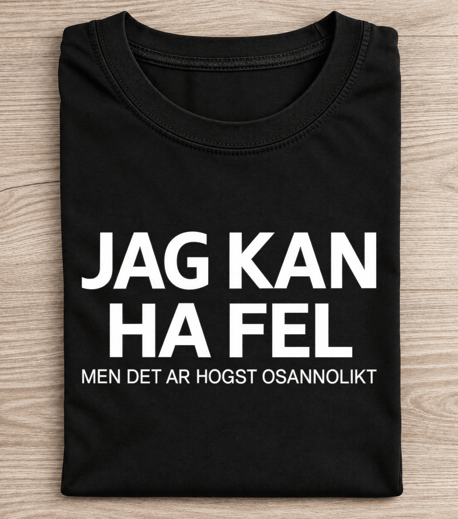 Swedish local humour graphic T-shirt by RitaTee